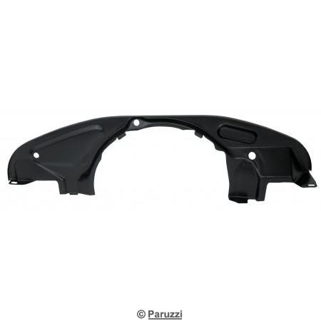 Front engine cover plate black
