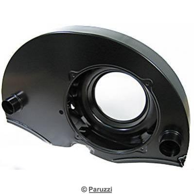 Black fan shroud with heating