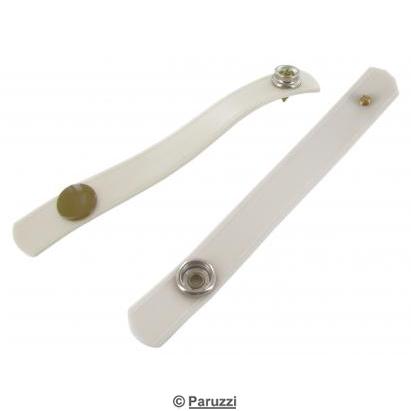 Fridge and top board lock straps white (per pair)