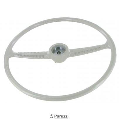 Steering wheel standard silver beige