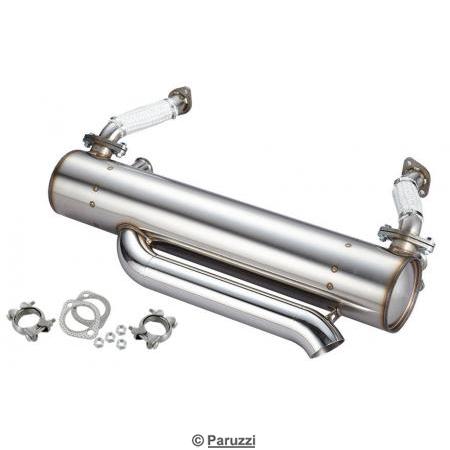 Extreme lowered Bus exhaust stainless Steel