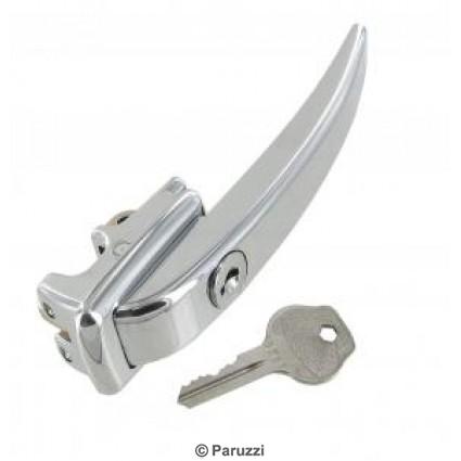 Cabin door handle chrome with lock (each)