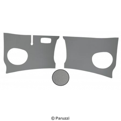 Painis de remate em placa de fibra perfilada cinzenta (par) 