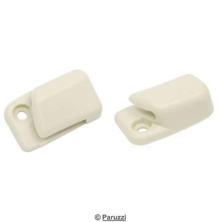 Supports pour pare-soleil blanc cass, la paire
