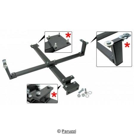 Tow bar bracket with hardware