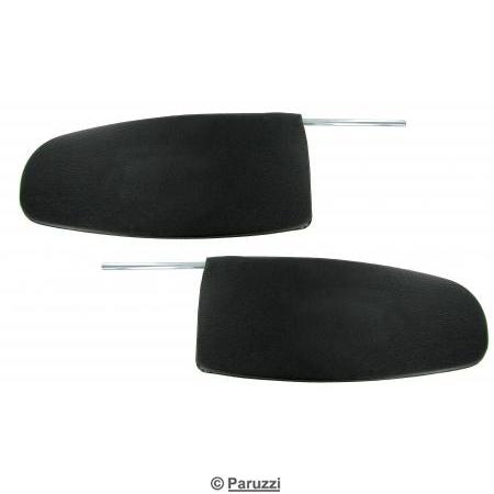 Sun visors black without mirror (per pair)