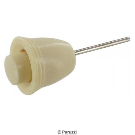 Wiper switch knob with washer button ivory