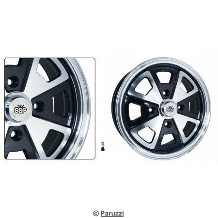 914 Alloy velg hoogglans zwart (per stuk)
