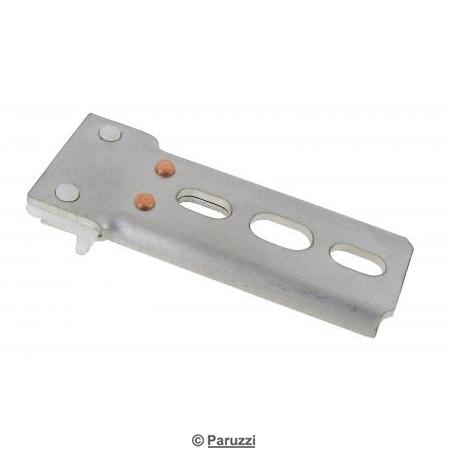 Guia dianteira, tecto abrir, inox (cada) 