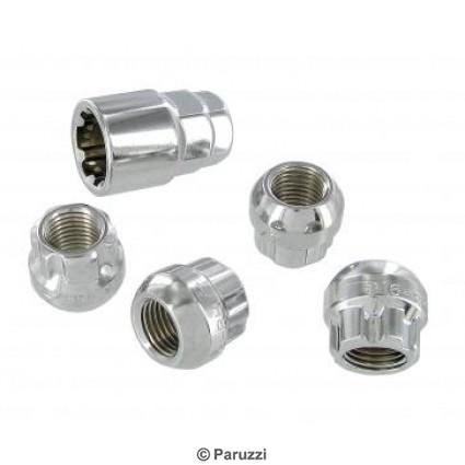 Chrome wheel lock nuts (4 pieces)