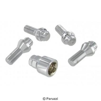 Chrome wheel lock bolts (4 pieces)