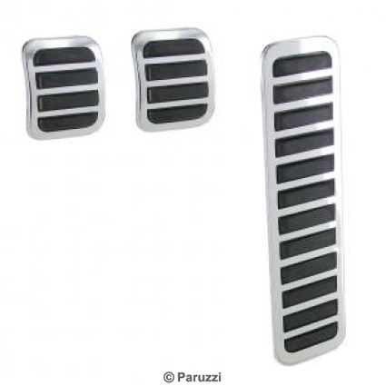 Chrome pedal cover set (3-part)