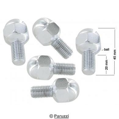 Wheel bolts chromed (5 pieces)