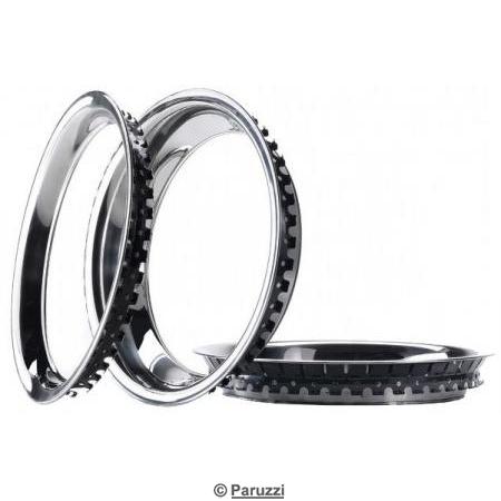 Wheel rings Stainless steel (4 pieces)