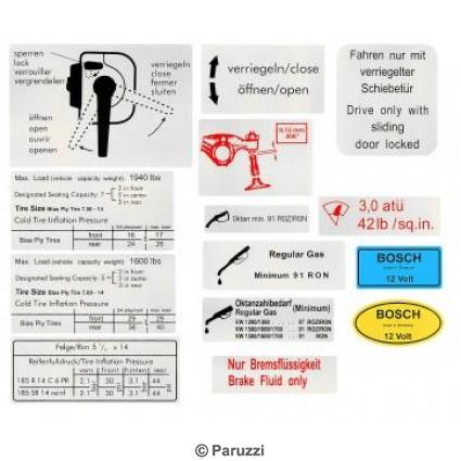 Restauratie sticker set (14-delig)
