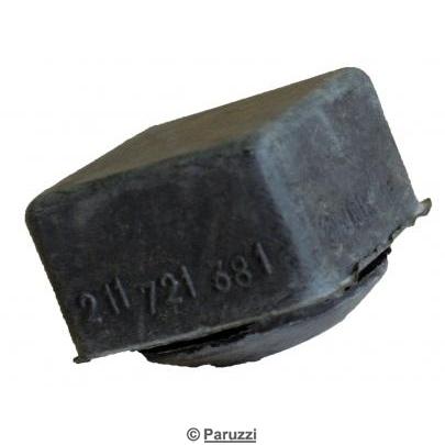 Rubber stop for clutch pedal