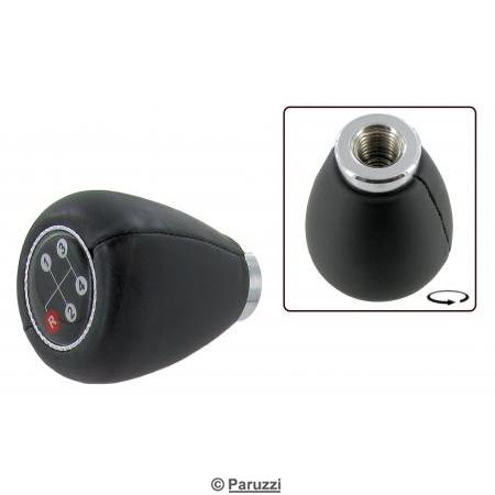 Shift knob with shift pattern black vinyl