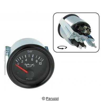 Manometer for oljetrykk 0-10 bar  52 mm