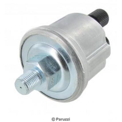 Oil pressure sender with warning contact 