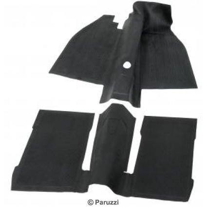 Rubber floor mat set (2-part)