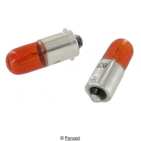 Gldlampa fr blinkers 12V amber (per par)