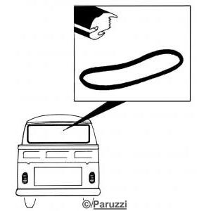 Rear window seal standard