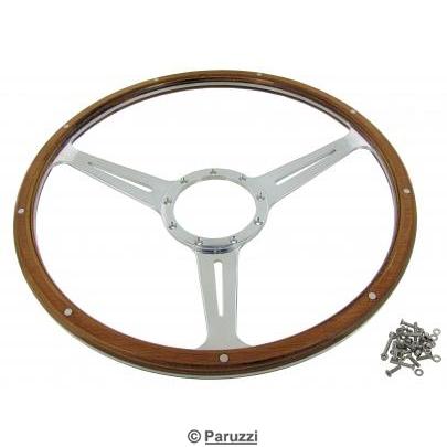 Nardi design wooden steering wheel 