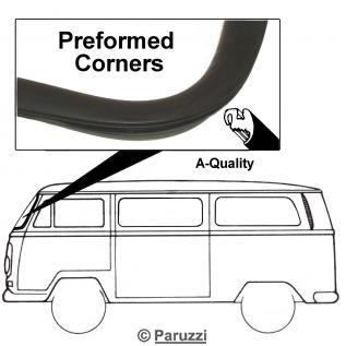 Front window seal standard without molding groove