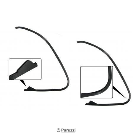 Seal between glass and vent window frame (per pair)