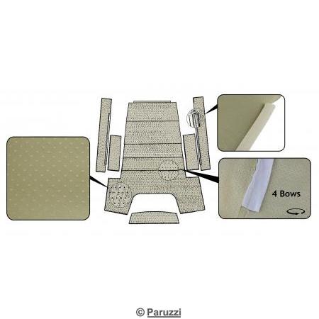 Hemel B-kwaliteit, deluxe, wit/beige
