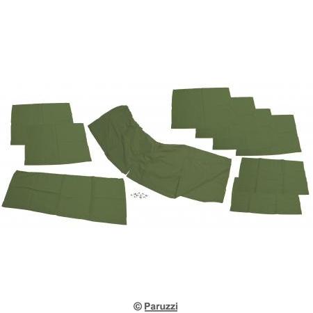 Curtain set green (10-part)