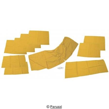 Conjunto de cortinas amarelo (10 peas) 
