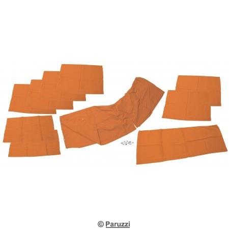 Conjunto de cortinas cor de laranja (10 peas) 