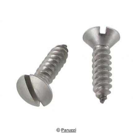 Self-tapping countersunk oval raised screw (per pair)