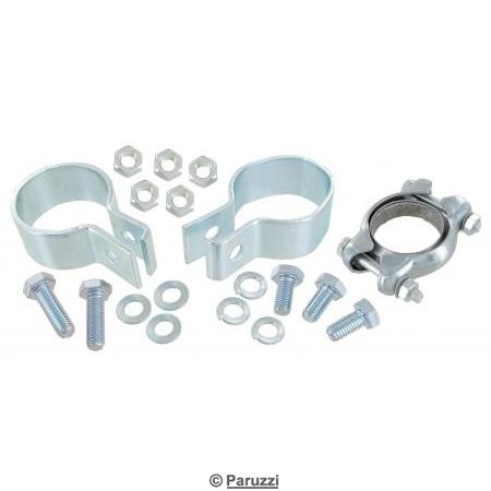 Kit de montage pour pot/silencieux d'chappement, fixation embout et pot
