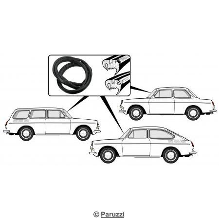 Front window seal deluxe (with molding groove)