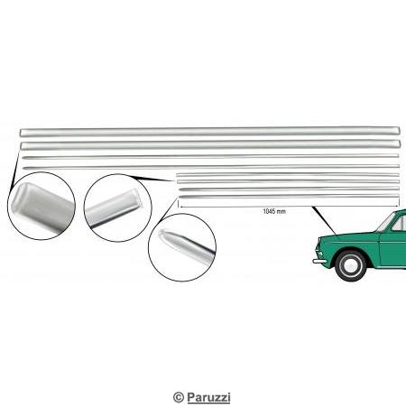 Molding kit for vehicles without parking lights (8-part)