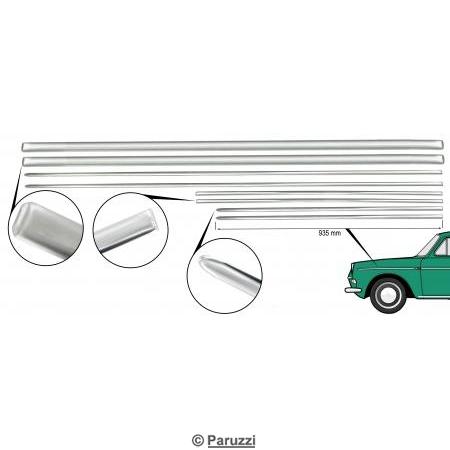 Molding kit for vehicles with parking lights (8-part)