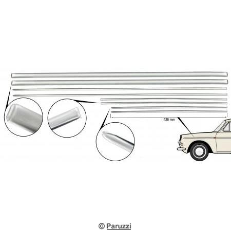 Molding kit for vehicles with parking lights (8-part)