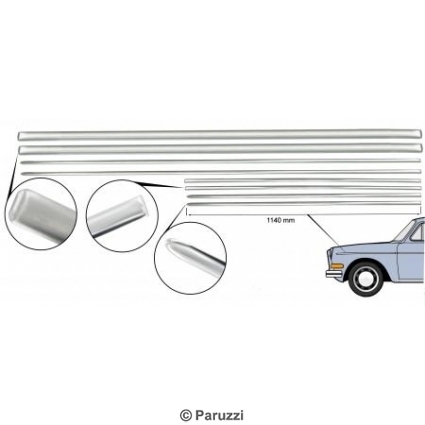 Molding kit for vehicles without parking lights (8-part)