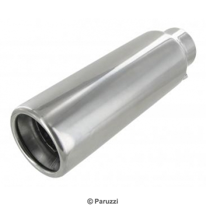 Polished stainless steel tail pipe (each)