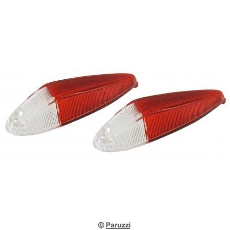 Parking light lens clear/red (per pair)