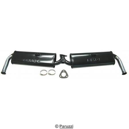 Dual quiet pack muffler (black transport paint)