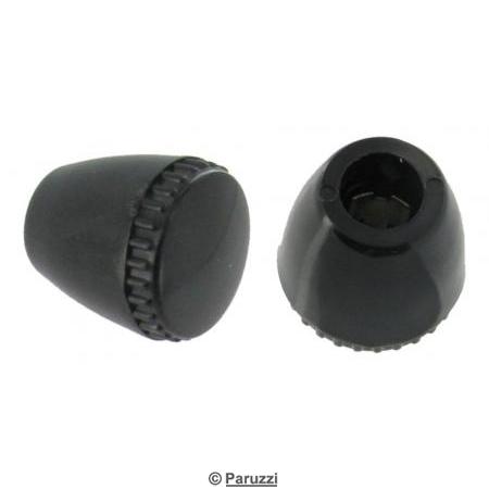 Seat rails or back rest adjusting knob black (per pair)
