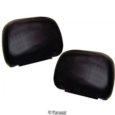 Headrest upholstery black (per pair)