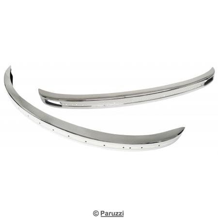 Polished stainless steel bumpers (per pair)