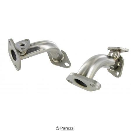 Stainless steel exhaust flange with hotspot (per pair)