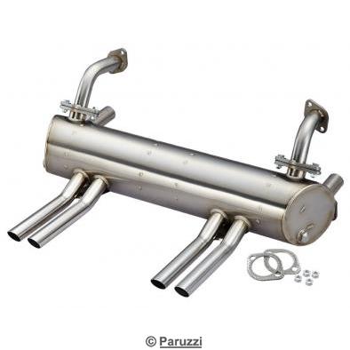 Stainless steel Abarth Style exhaust