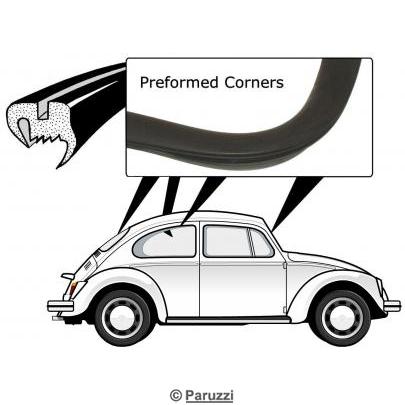 Window seal kit without molding groove