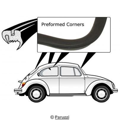 Window seal kit molding groove